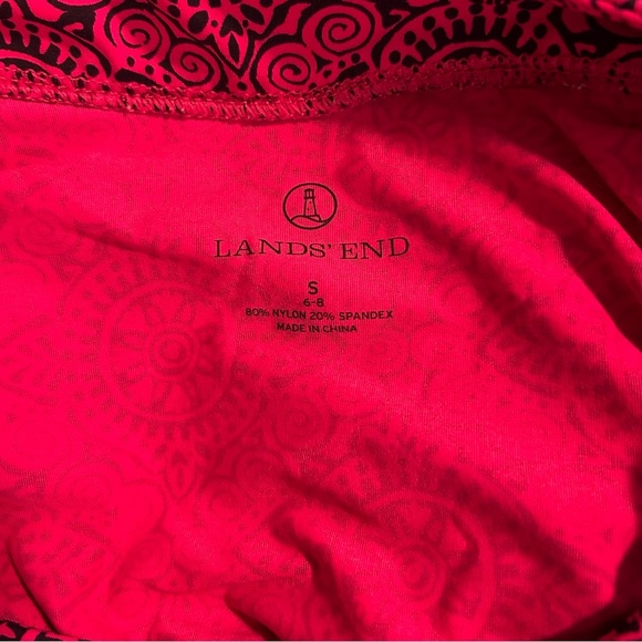 LANDS' END Sheath Dress with UPF 50 and 3/4 Sleeves in Bright Print - Picture 9 of 9